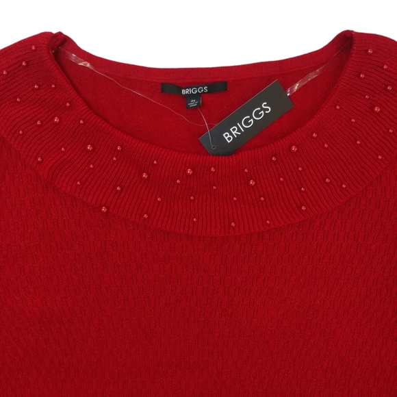 ⚡Briggs Plus Size Pearl Shimmer Sweater - Picture 3 of 10